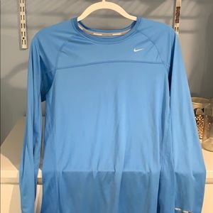 Blue Nike running long sleeve tshirt